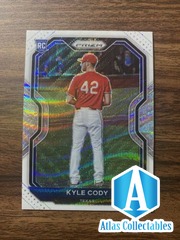 2021 Panini Prizm Kyle Cody White Wave Prizm Tier II RC Texas Rangers #115